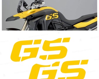 n.2 Adhesivos laterales de depósito compatibles con BMW F 800 GS (2008–2015) | Kit pegatinas tanque lateral | Black Doves Graphics