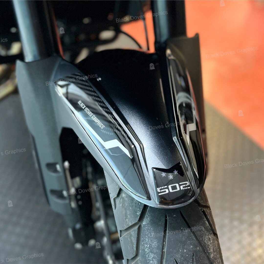 thumbnail image 2 of 3D Resinated Motorcycle Parasol Stickers For Benelli TRK 502 X – Red, Compatible Decals 2 of 4