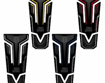 Autocollant En Résine Effet 3D Pour Moto Compatible Avec Kawasaki Z650 (Metallic Spark Black - Metallic Flat Spark Black, Kit Complet