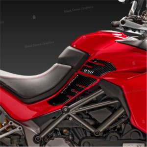 3D Tank Side Protectors Stickers Compatible with Ducati Multistrada 950 2017 - 2019