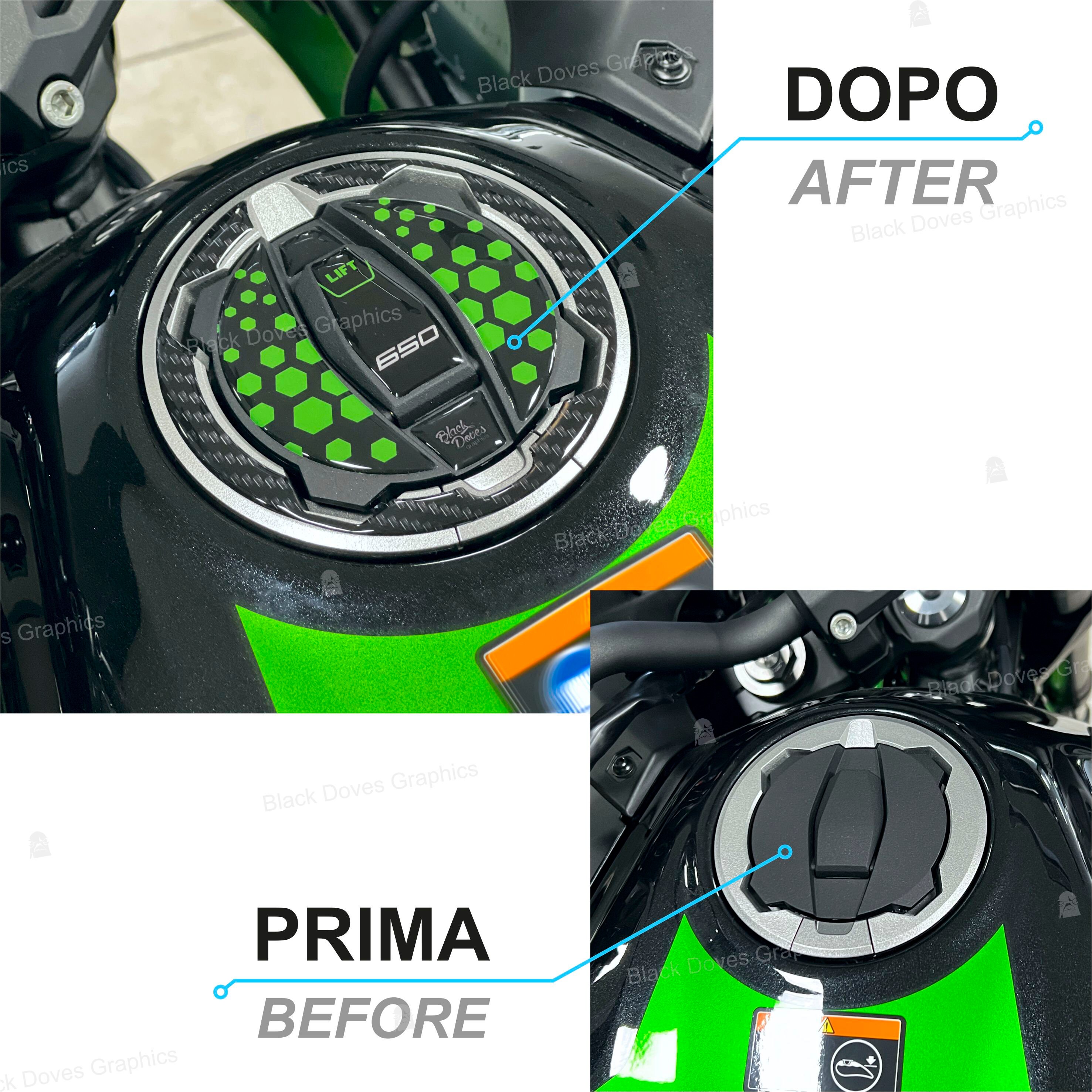 3D Stickers Set Protections Compatible With KAWASAKI Versys 650 2022 