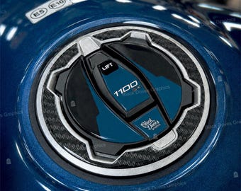 3D Tank Pad Protector Sticker Compatible with Kawasaki Ninja 1100SX SE 2026 (BU1) Metallic Deep Blue | Black Doves Graphics