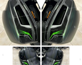 3D Stickers Protectors for 56L (2x28L) Side Cases Replacement for Kawasaki Versys 650 2025 Metallic Matte Graphenesteel Gray