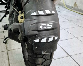 Lot de 3 Autocollants Réfléchissants Garde-boue Arrière compatibles avec BMW R 1200 GS Adventure et R 1250 GS Adventure Black Doves Graphics