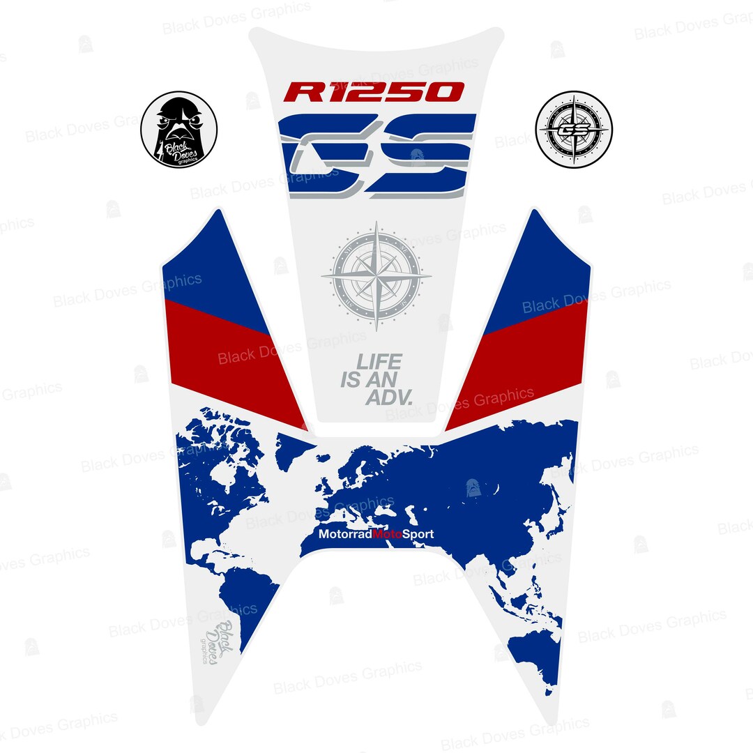 Tank Pad Tank Protection Sticker Compatible With BMW R1250 GS 2018 ...