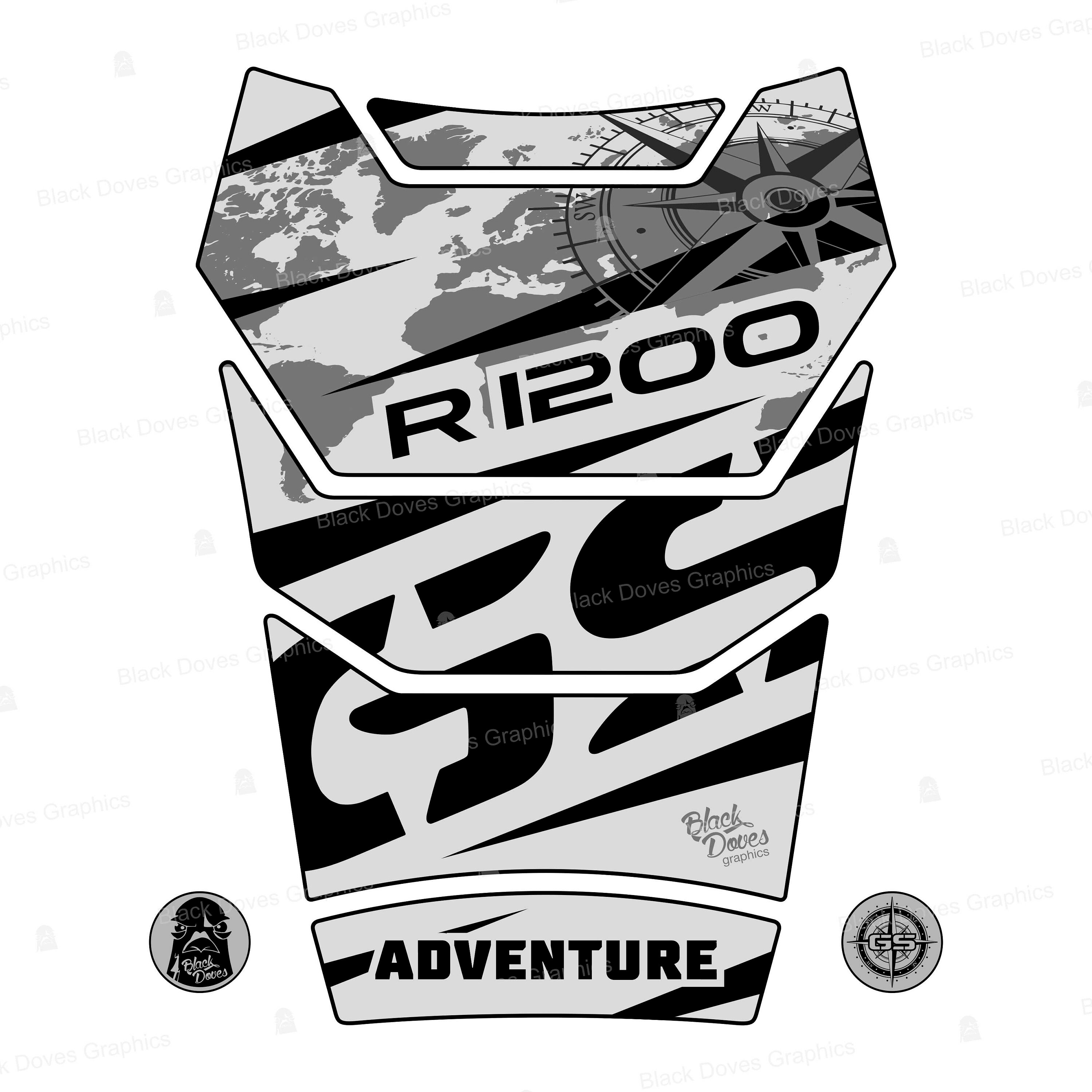 Tank Pad Compatible with BMW R1200 GS ADVENTURE 2006-2013 Tank Pad