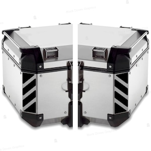 n.2 Naklejki odblaskowe / FLUO kompatybilne z Givi Trekker Outback Top Case (37L / 48L) | Tylko do centralnego kufra | Black Doves Graphics