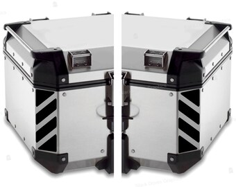 2pcs Reflective Stickers compatible with GIVI TREKKER Outback Top Case 48 ltr, 37 ltr
