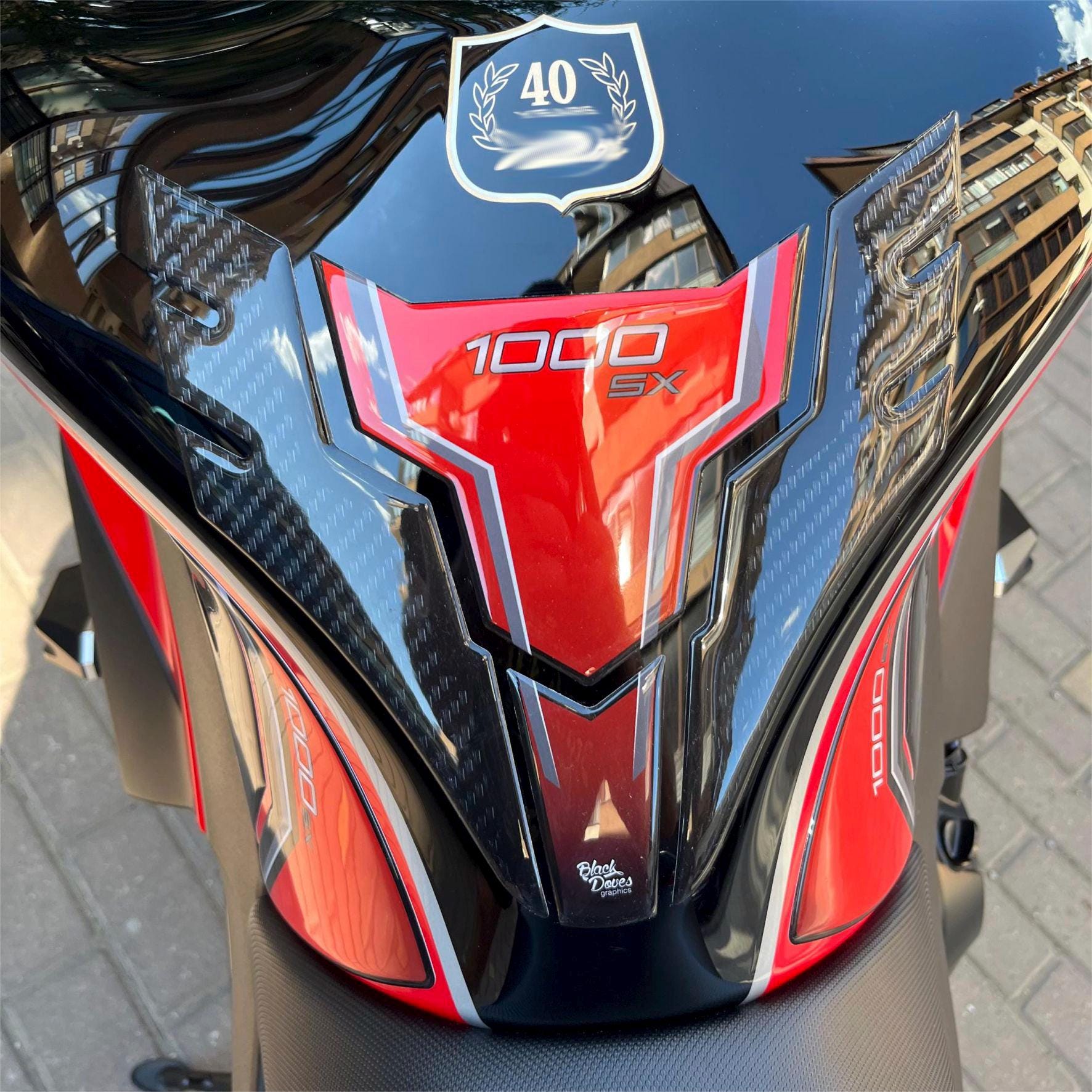 Protection Réservoir 3D Paraserbatoir Moto Compatible Kawasaki ZX-6R NINJA 636