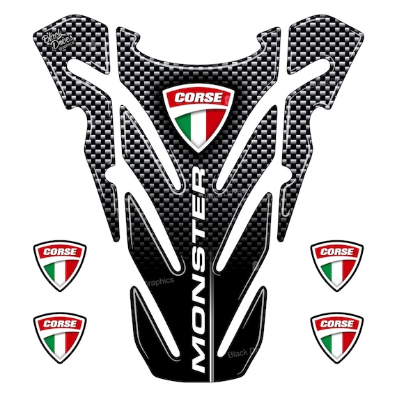 Resin Adhesive Tank Pad Compatible with Ducati MONSTER 696 796 1100 TANK PAD