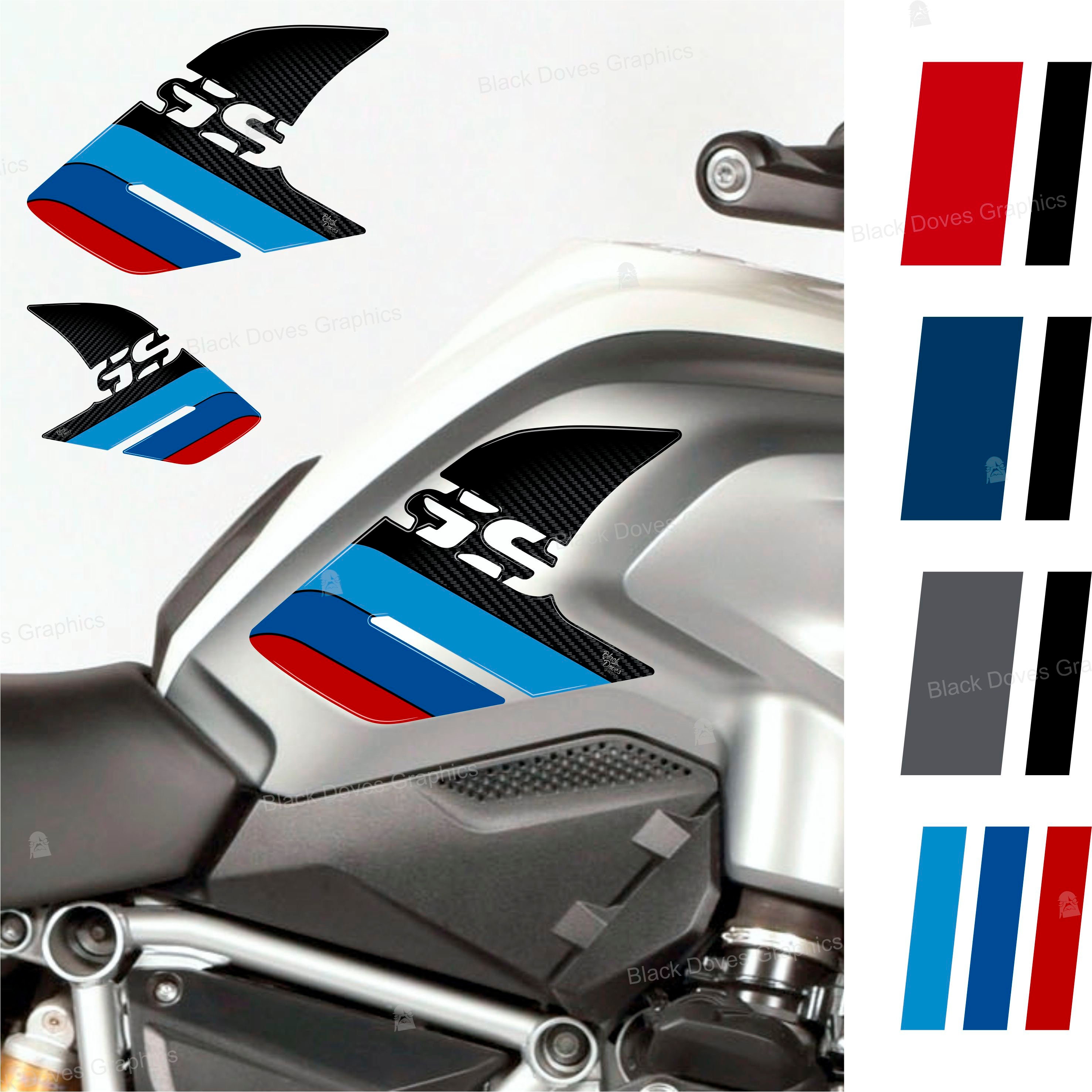 2 Adesivi Catarifrangenti Per Valigie BMW RT 1200/1250 E K 1600 - Diagonal Reflective - Made In Italy