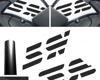 2pcs Anthracite Stickers Compatible with R 1200 GS ADVENTURE 2006-2013 BMW Tank Side