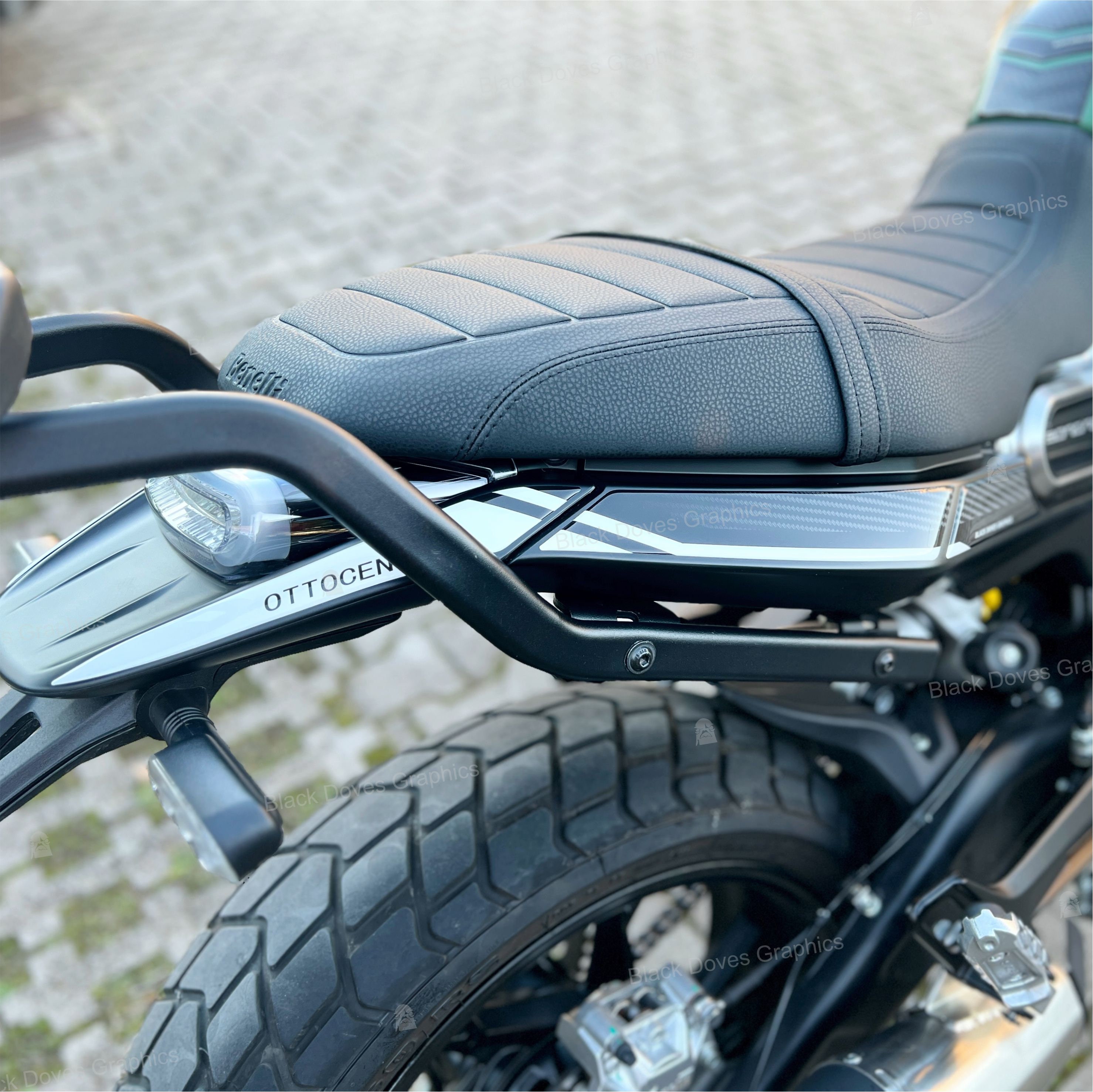 Autocollant 3D Protection Zone Clé Moto Compatible Avec