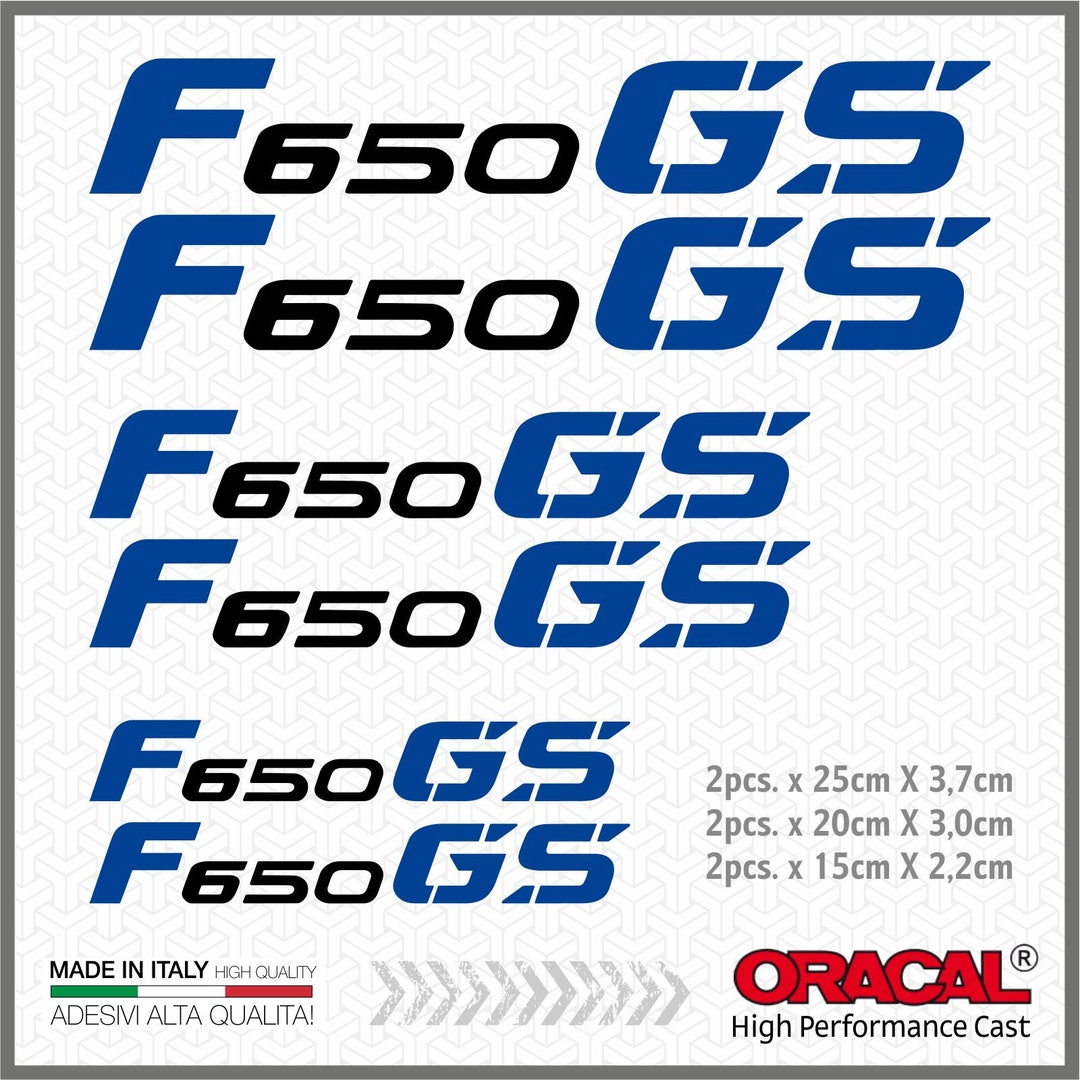 Fmx 650vector Sticker 6x F650GS BMW MOTORRAD Self-adhesive Stickers - Etsy