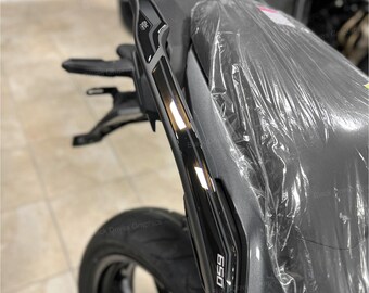 3D Handle Protection Stickers compatible with Kawasaki Versys 650 2026 Metallic Graphite Gray (GY1) | Black Doves Graphics