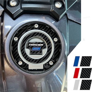 3D-Aufkleber, kompatibel mit Tankdeckel, 5 Schrauben, für Yamaha Tracer 9 2021–2023