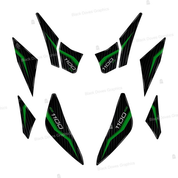 3D Protection Sticker Set Compatible With Kawasaki Z1100 SE 2026