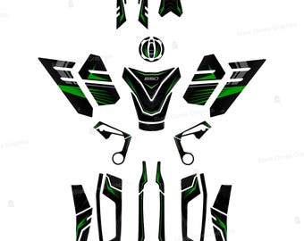 Kawasaki Ninja 300 2013-2017 ZX-3R Theme Graphic Decal Wrap
