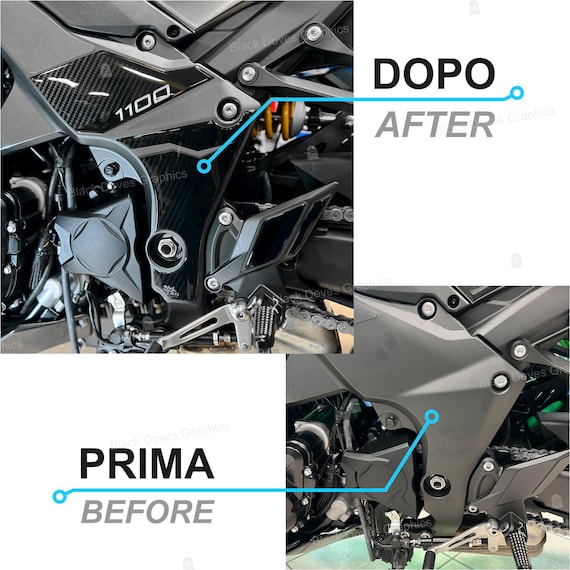 3D Engine Guard Stickers Compatible With Kawasaki Z1100 2026 (BK1