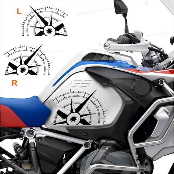 BMW R1200RT Carbon Black R-Line Red & Blue Stickers Kit