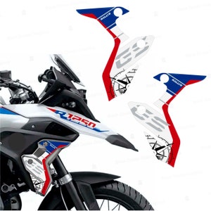 3D-Harzaufkleber für Aluminium-Seitenwände, kompatibel mit BMW R 1250 GS lc Standard RALLYE-Motorrad
