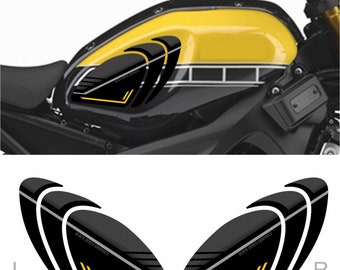 Autocollant Réservoir Moto En Fibre Carbone - Anti-Glisse - Pour YZF-R1/R6/FZ1/FZ6/FJR1300