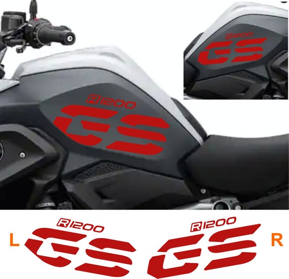 Adesivi Per Serbatoio BMW R1200 GS Adventure 2006-2013 - 2 Pezzi, Colore Argento, Non Originali