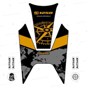 Tank Pad Tank Protection Sticker Compatible with BMW R1250 GS 2018 - 2019 R 1250