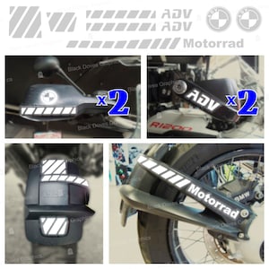 10pz Stickers Compatible with Rear Fender BMW R 1200 GS Adventure 2004 - 2012
