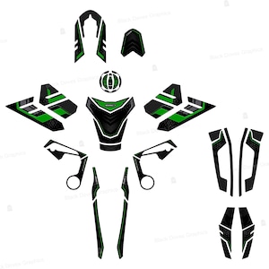 3D stickers set protections compatible with KAWASAKI Versys 650 2022