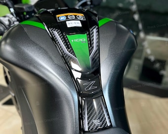 3D Tank Pad Stickers Compatible with Kawasaki Z1100 SE 2026 (GY1) | Black Doves Graphics