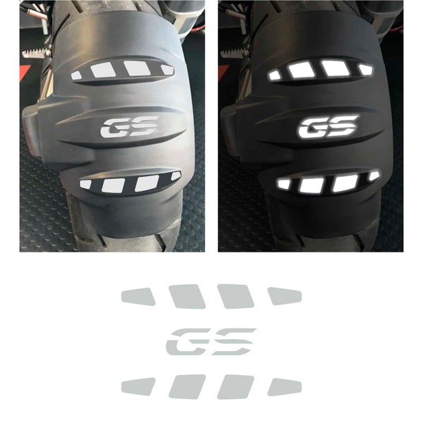 3pcs REFLECTIVE stickers Compatible with BMW R 1200 1250 GS Adventure Rear Mudguard Fender