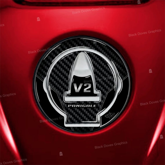 Adesivo Protettivo 3D Resinato Per Tappo Serbatoio Ducati - Compatibile Con Modelli A 5 Fori - Foto 2