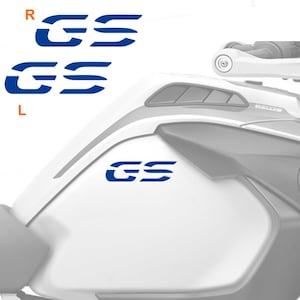 2pcs Stickers Compatible with Side Panels Tank BMW GS R1250 lc Adventure from 2019, GS R1200 lc Adventure from 2013 BLUE
