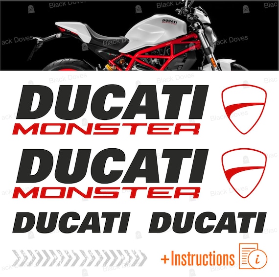 6pcs Stickers Kit Compatible With Ducati Monster 696 769 Motorcycles 