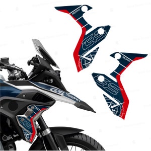3d Resin Stickers for Aluminum Side Panels Compatible with BMW R 1250 GS lc Standard TROPHY Motorcycle