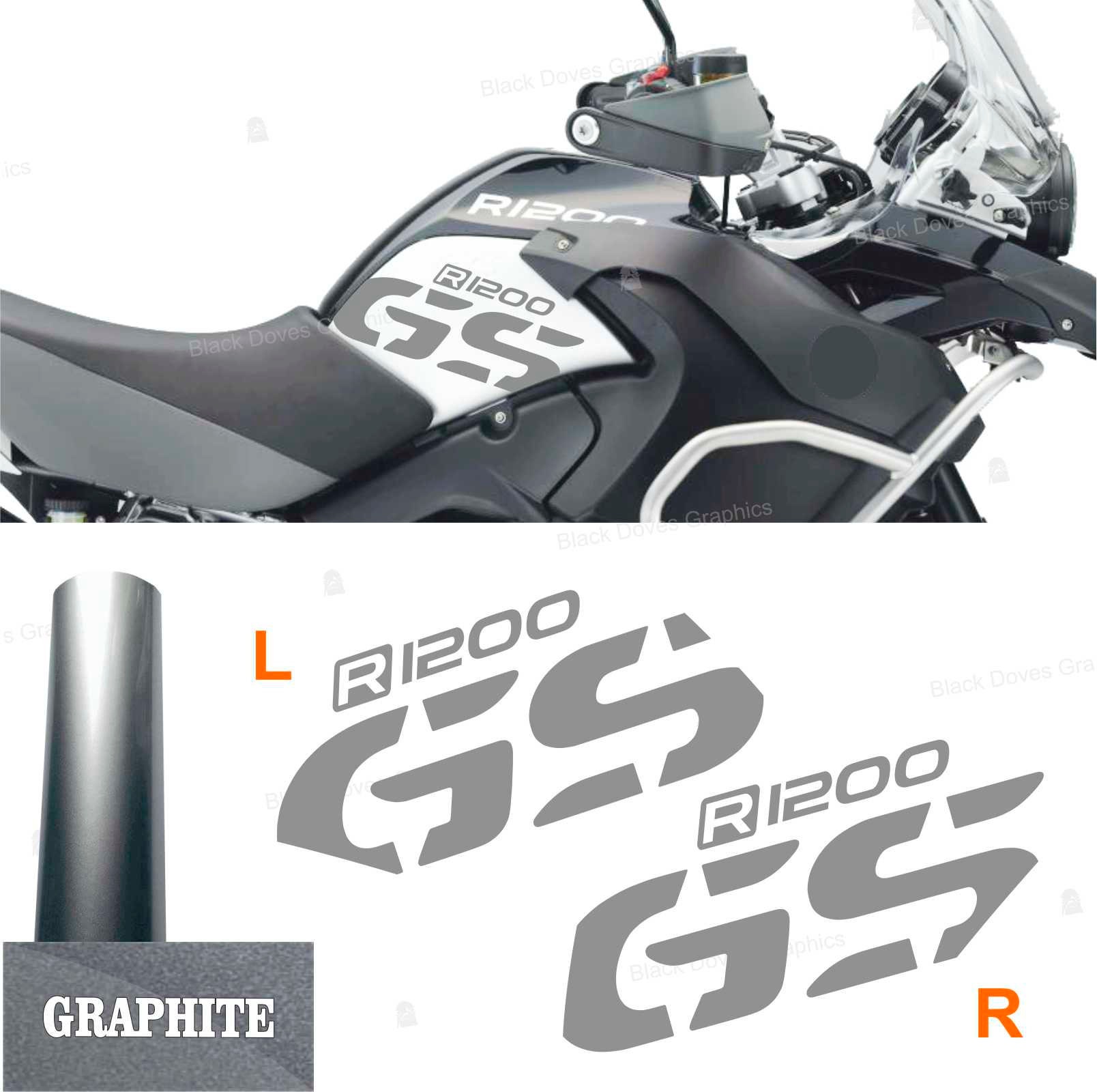 Adesivi 3D Protezioni Serbatoio Per BMW R 1200 GS Adventure 2006-2013 - Grigio, Kit 2 Pezzi - Foto 9