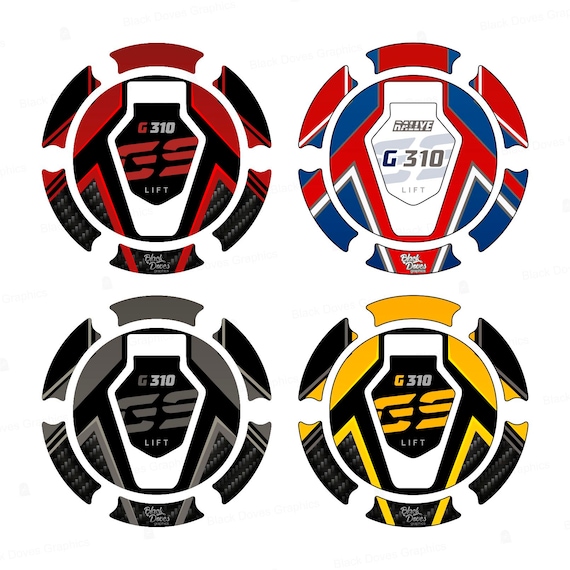 Protection Autocollante Réservoir Moto - Tank Pad En Résine Rouge Compatible BMW G310GS, G 310 GS