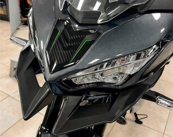 3D Front Protection Sticker compatible with Kawasaki Versys 650 2026 Metallic Graphite Gray (GY1) | Black Doves Graphics
