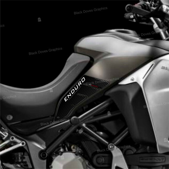 3D Tankschutz Aufkleber Für Ducati Multistrada 950 1200 1260 (2015-2020) - Karbon Optik