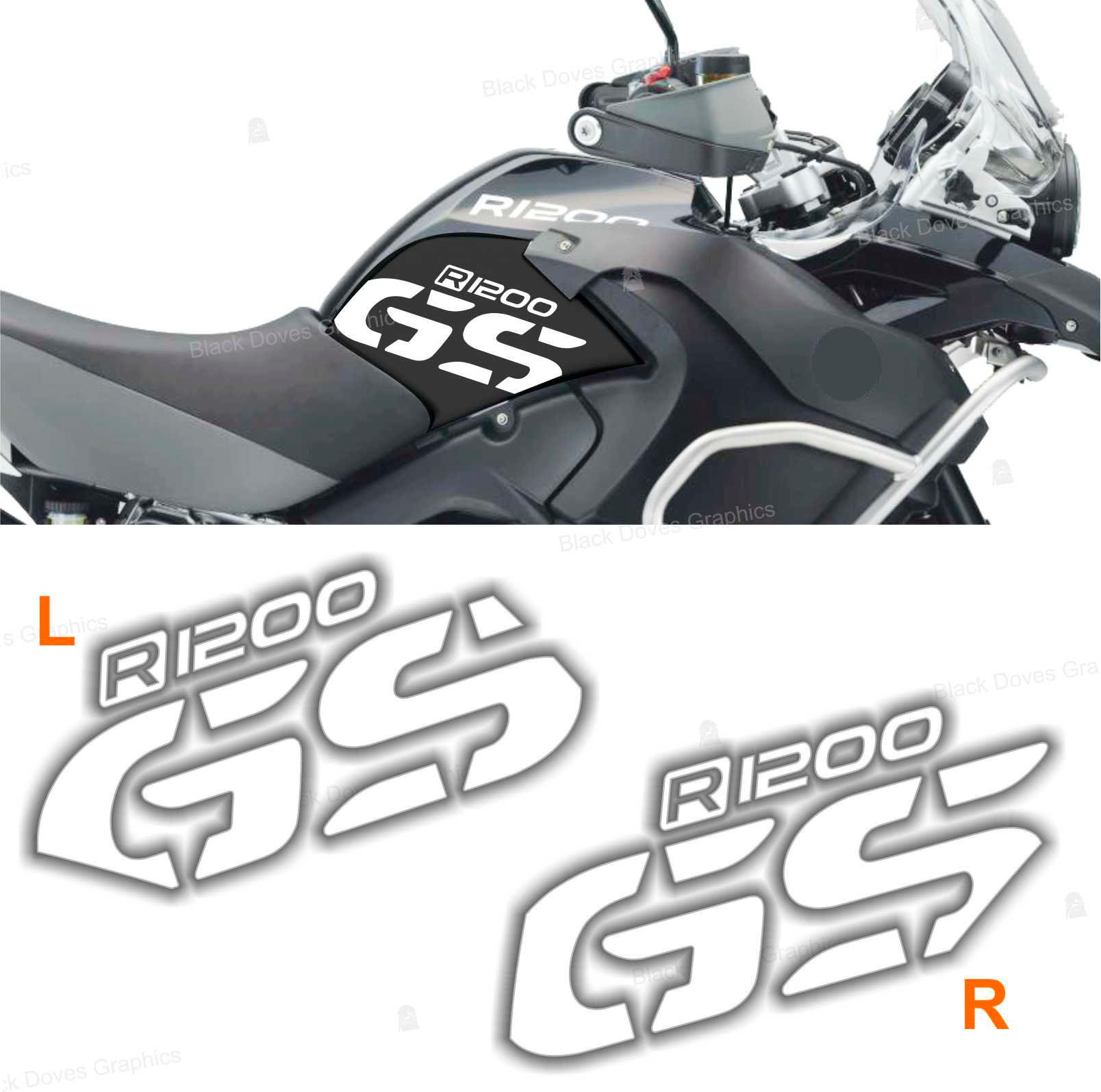 N.2 GS Tank Side Stickers Compatible With BMW R1200 GS Adventure (2006 ...