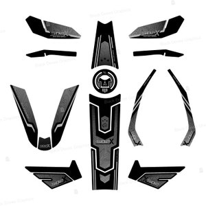 3D Resin Stickers Kit Protections Compatible with Benelli TRK 502 X