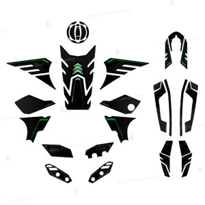 Set of 3D protection stickers compatible with KAWASAKI Versys 1000 2019 2020 2021 2022