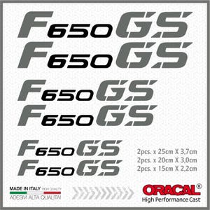 6x F650GS BMW MOTORRAD stickers Adhesives Pegatina Autoglue image 3