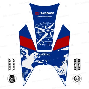 Tank Pad Tank Protection Sticker Compatible with BMW R1250 GS 2018 - 2019 R 1250
