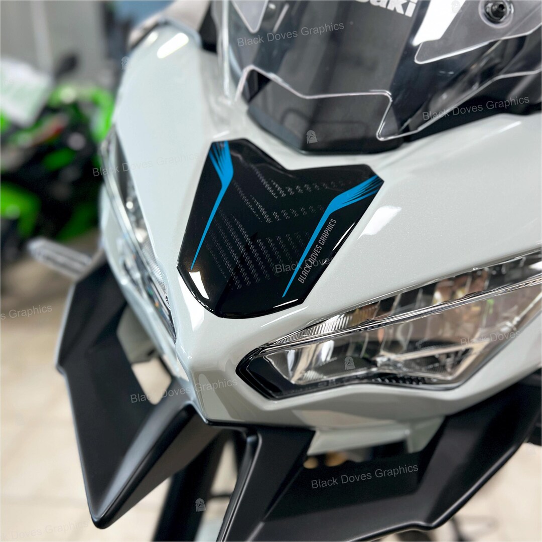 Versys 650 Customize Sticker 3D Front Protection Sticker Compatible With / Replacement for Kawasaki ...