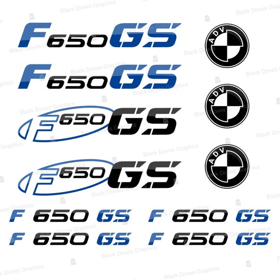 11x Kit for F650 GS Bicolor BMW Motorrad Stickers Pegatina