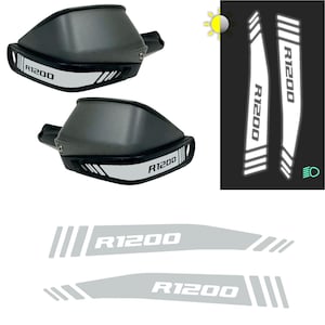 Lot de 2 autocollants réfléchissants compatibles avec les protège-mains BMW R 1200 GS Adventure