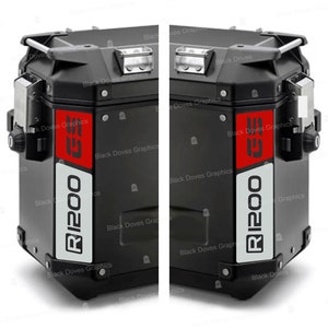 n2 Reflective Stickers compatible with GIVI Trekker Outback 48 37 ltr BMW Motorrad R1200 GS Side Cases