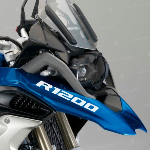2 Stück R1200 Aufkleber kompatibel mit R1200 GS BMW Motorrad Adventure Moto